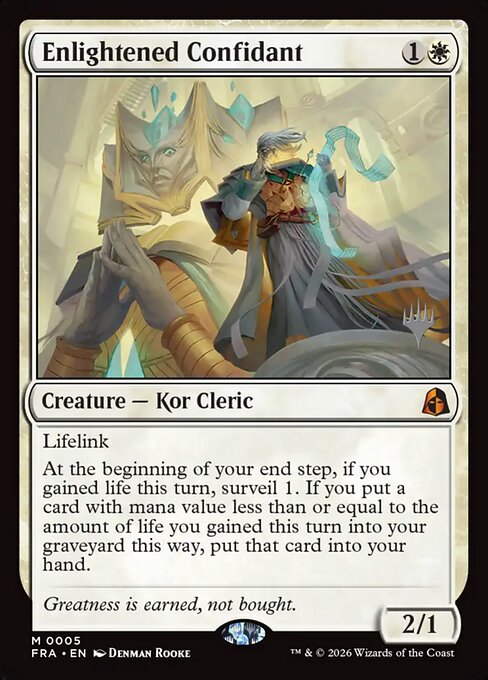 Enlightened Confidant — Front