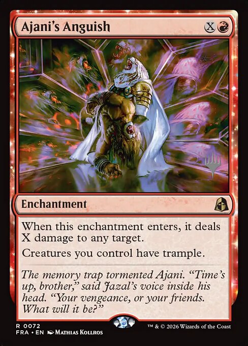 Ajani's Anguish — Front