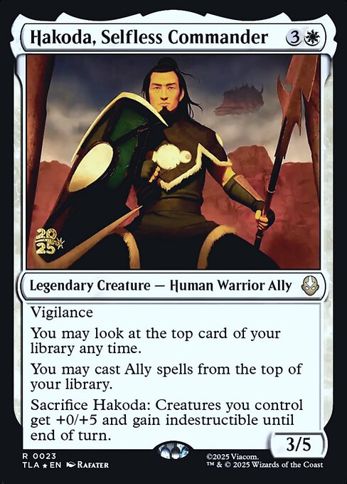 Hakoda, Selfless Commander
