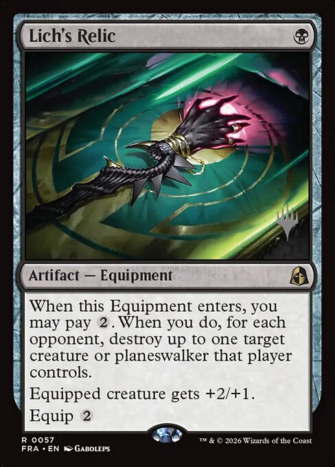 Lich's Relic — Front