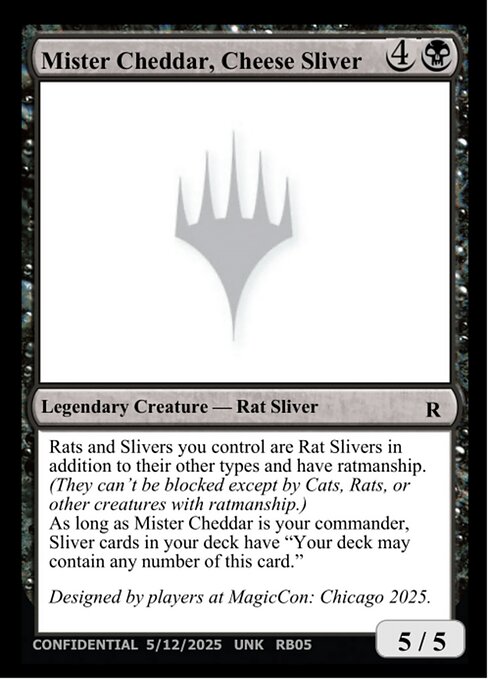 Mister Cheddar, Cheese Sliver
