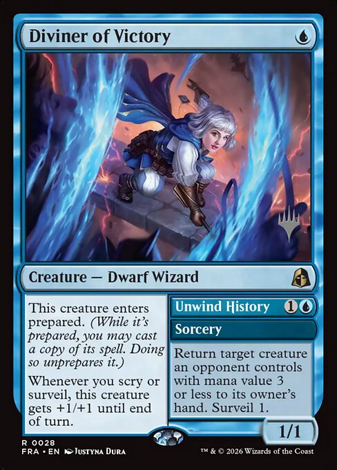 Diviner of Victory // Unwind History — Front